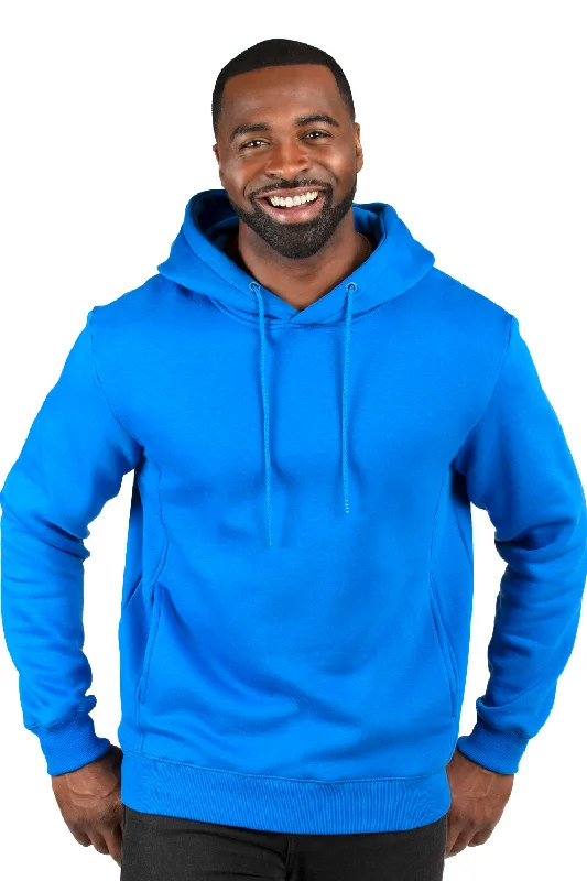 Men's sustainable athletic hoodie-Threadfast Apparel Mens Ultimate Fleece Hooded Sweatshirt Hoodie w/ Pockets - Royal Blue