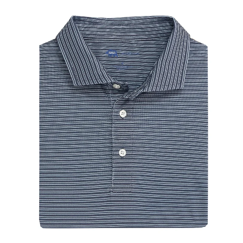 Men's antibacterial office wear shirt-Pairing Stripe Performance Pique Polo