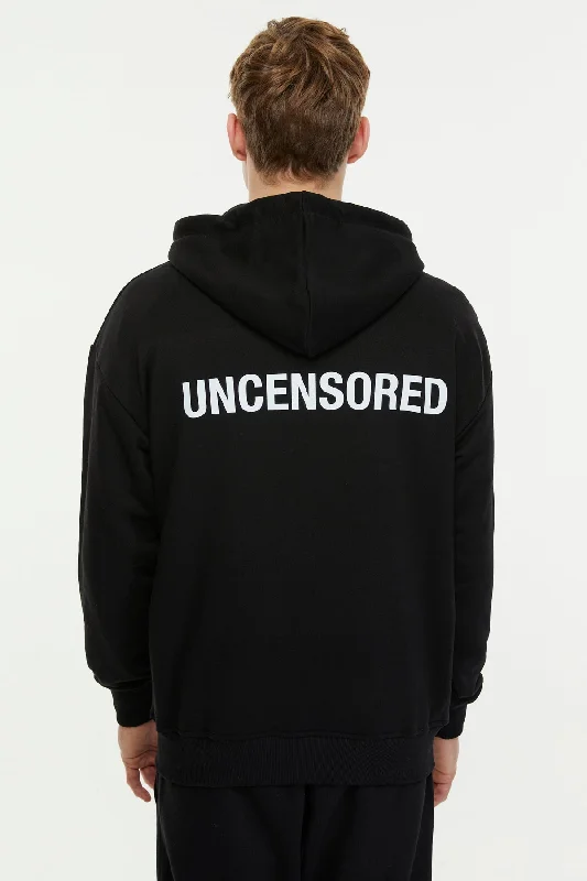 Men's ultra-light gym hoodie-Uncensored / Zip Up Hoodie