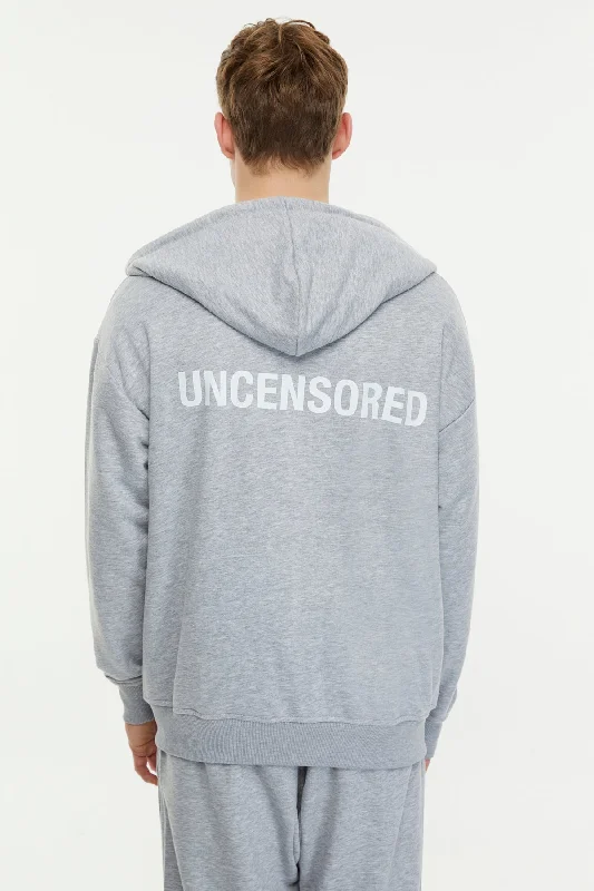 Men's quick-dry pullover hoodie-Uncensored / Zip Up Hoodie