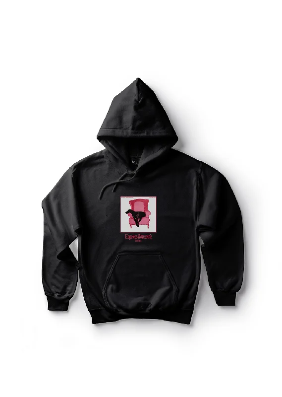 Men's performance streetwear hoodie-Hopeless Romantic / Oversized Pullover Hoodie