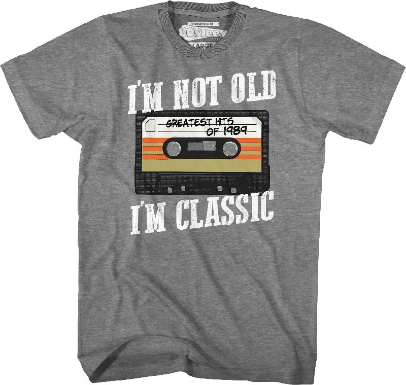 Men's yoga t-shirt-I'm Not Old I'm Classic Greatest Hits Of 1989 T-Shirt