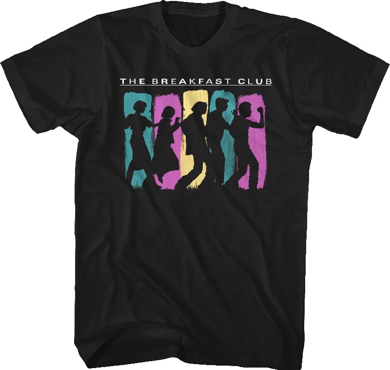 Men's double-layer t-shirt-Dancing Silhouettes Breakfast Club T-Shirt