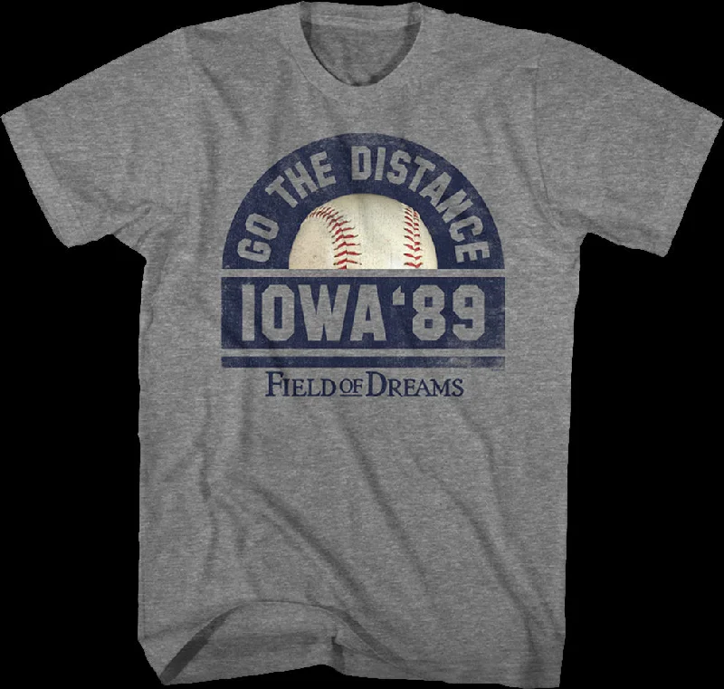 Men's high-neck t-shirt-Go The Distance Field Of Dreams T-Shirt