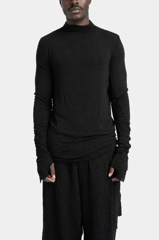 Men's timeless sweater-Cashmere blend high neck sweater