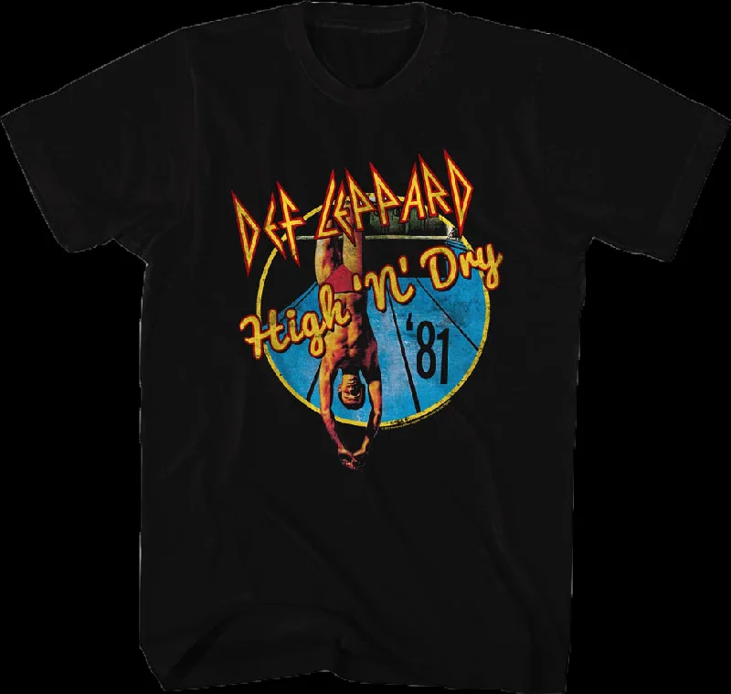 Men's performance-enhancing t-shirt-High N Dry Def Leppard T-Shirt