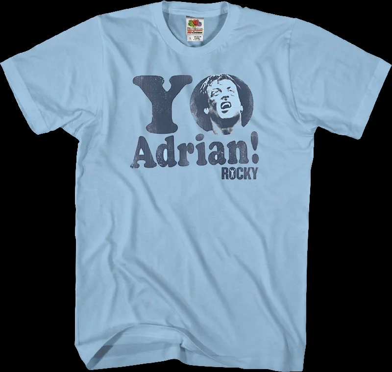 Men's moisture-managing t-shirt-Yo Adrian Rocky Shirt