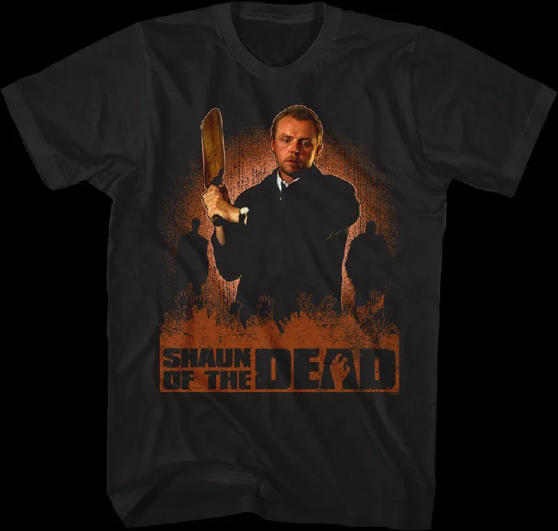 Men's classic style t-shirt-Cricket Bat Shaun Of The Dead T-Shirt