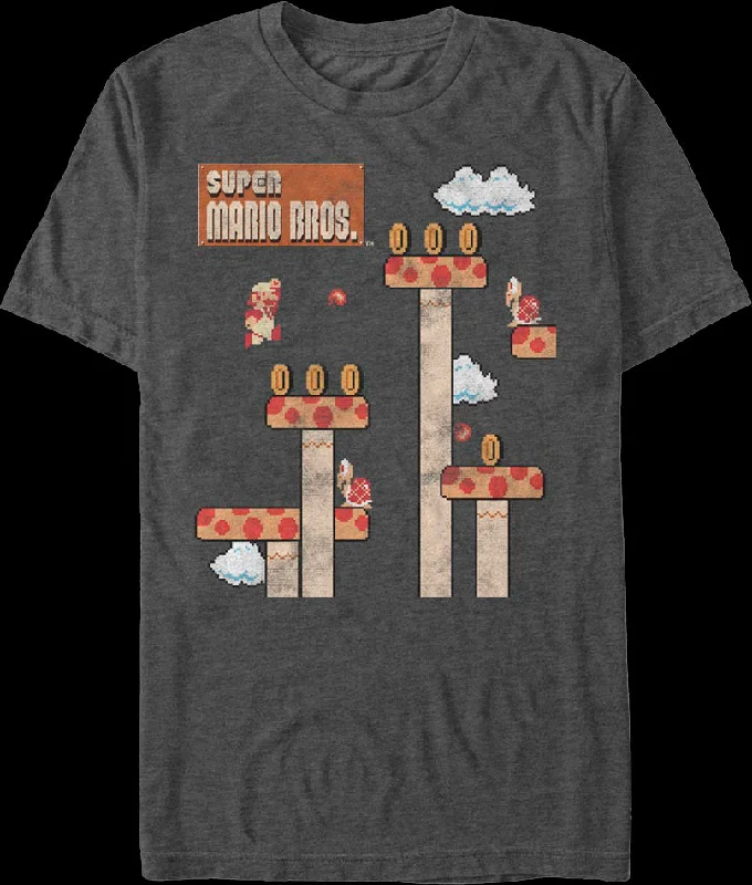 Men's ultra-breathable t-shirt-Super Mario Fireball Nintendo T-Shirt