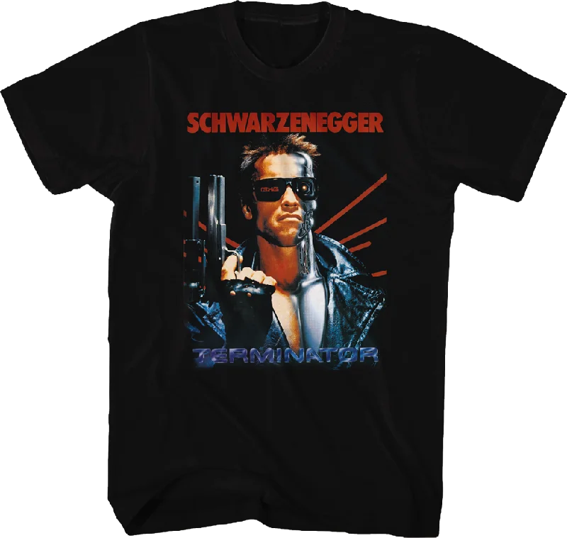 Men's street smart t-shirt-Movie Poster Terminator Shirt