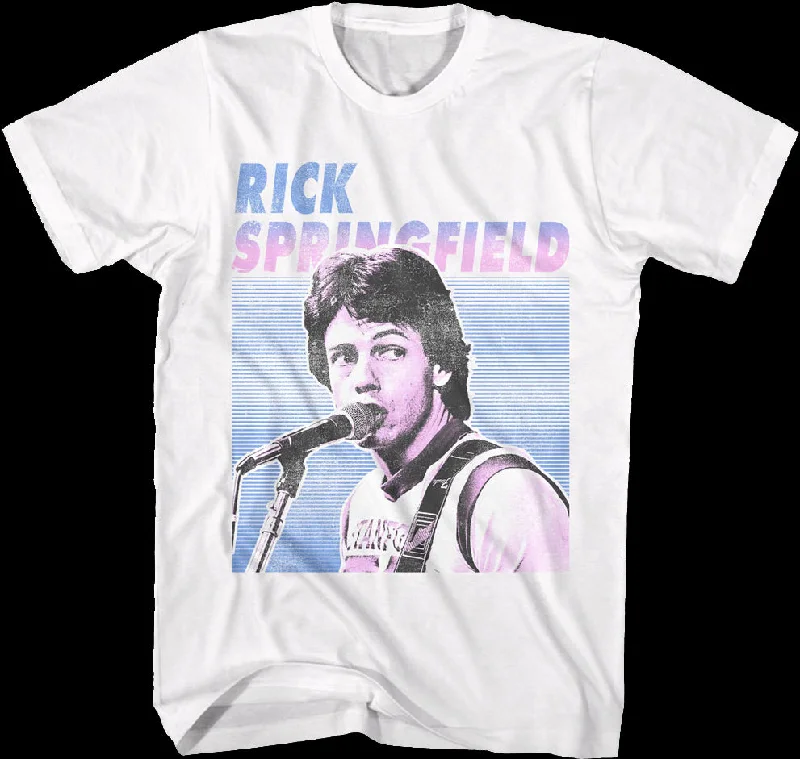 Men's travel-friendly t-shirt-Vintage Rick Springfield T-Shirt