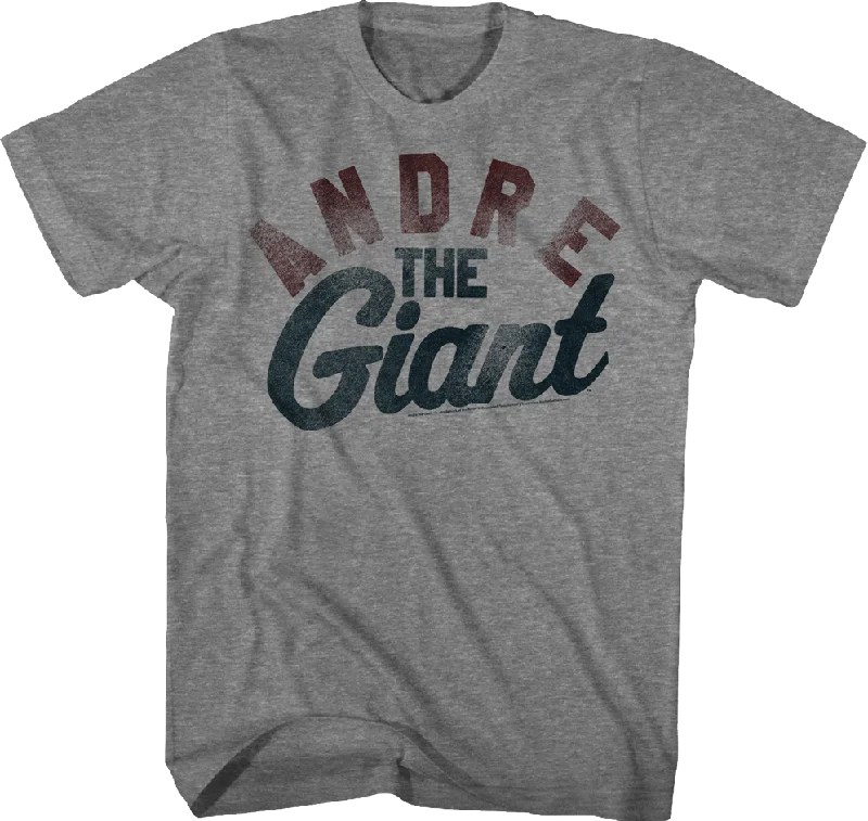 Men's cozy fit t-shirt-Distressed Andre The Giant T-Shirt