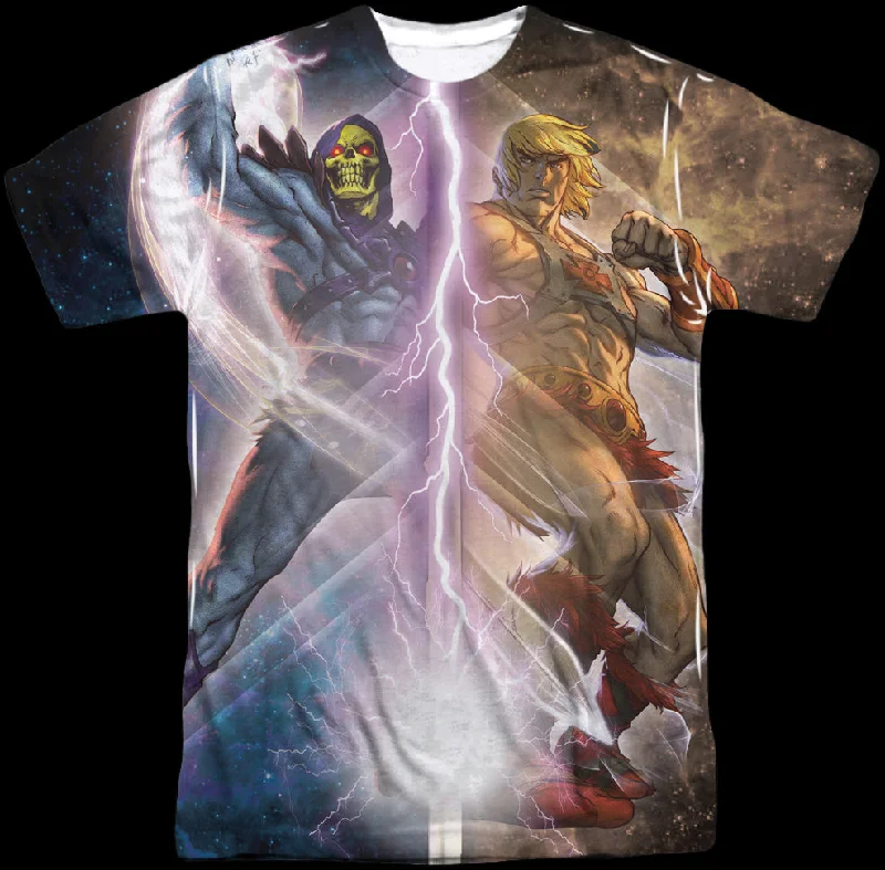 Men's earthy tones t-shirt-Lightning Masters Of The Universe Shirt