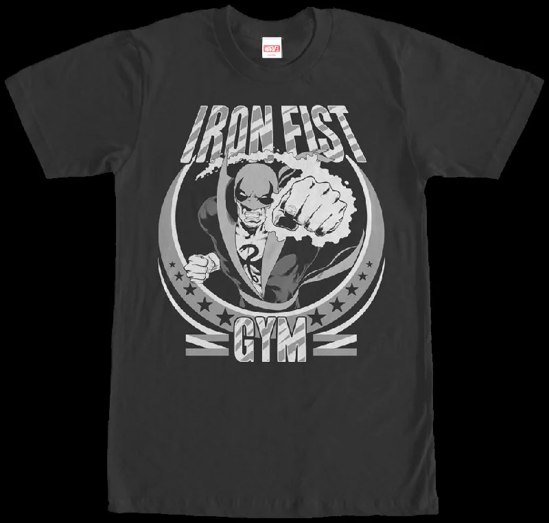 Men's weekend casual t-shirt-Iron Fist Gym Marvel Comics T-Shirt