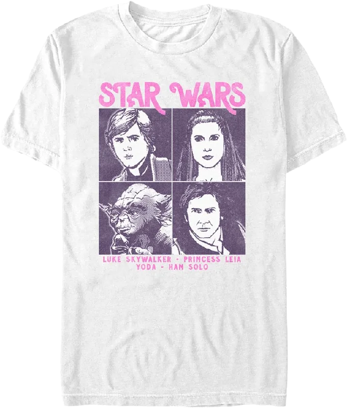 Men's tailored fit t-shirt-Yearbook Photos Star Wars T-Shirt