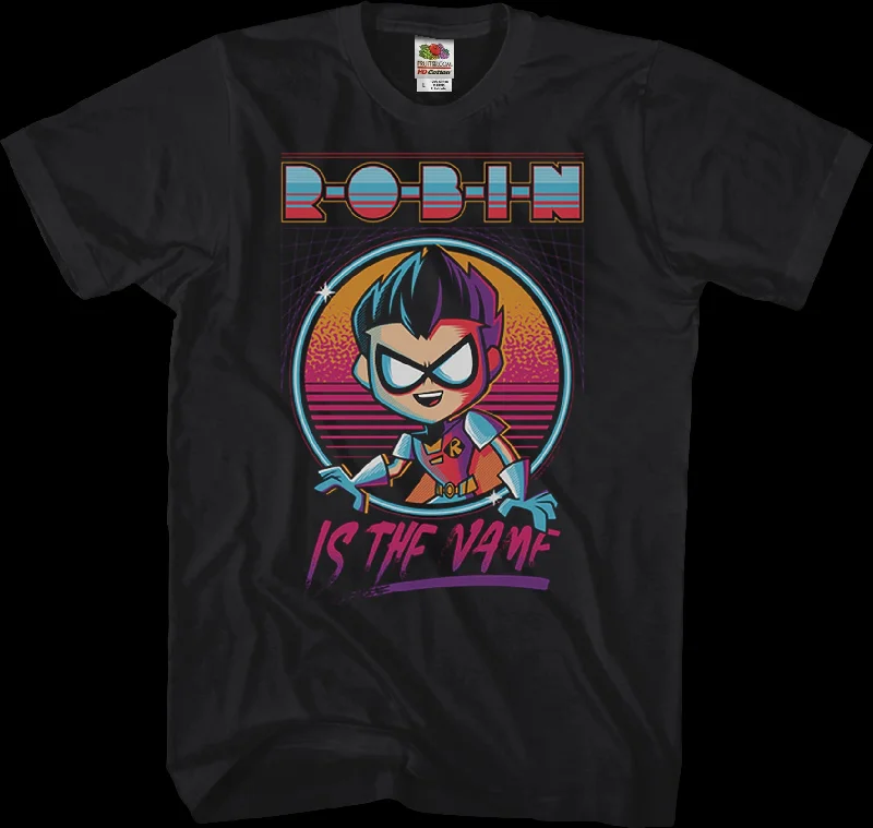 Men's classic style t-shirt-Robin Is The Name Teen Titans Go T-Shirt