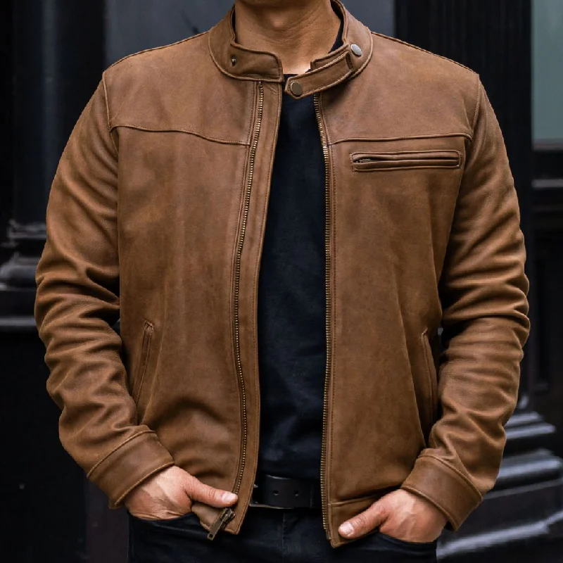 Men's ultra-light rain jacket-Roadster Jacket | Burnt Copper