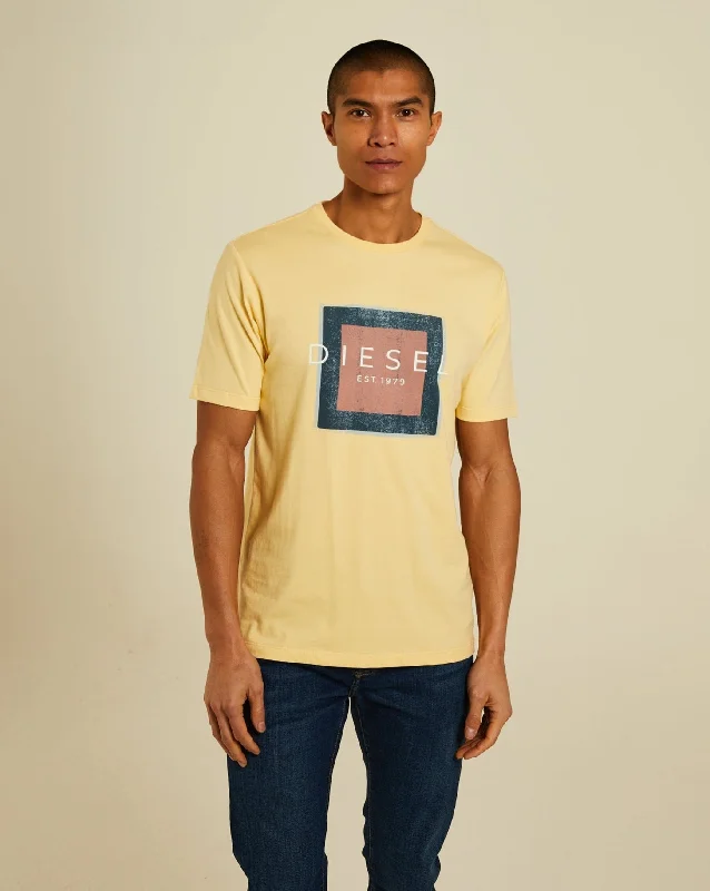 Men's tailored fit t-shirt-Freeman Tee Lemon Sorbet