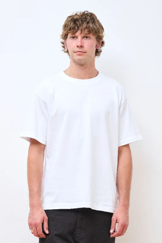 Men's anti-odor t-shirt-Norse Standard Heavy Loose T-Shirt  White