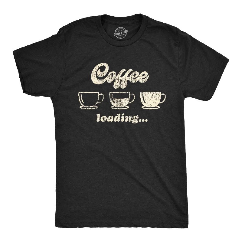 Men's smart technology t-shirt-Coffee Loading Men's T Shirt