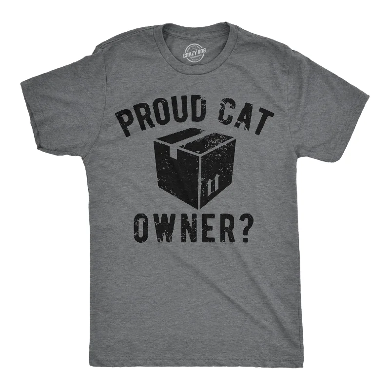 Men's classic style t-shirt-Proud Cat Owner Men's T Shirt