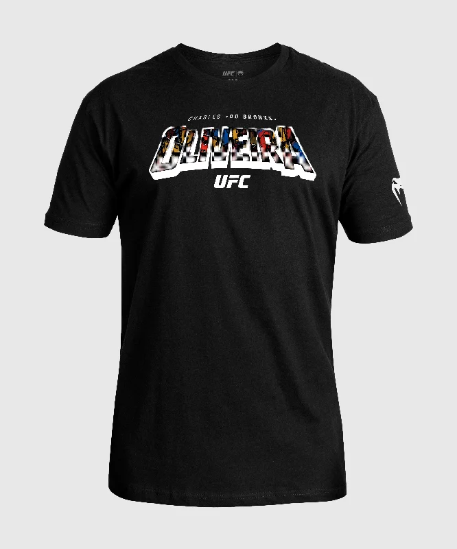 Men's innovative fabric t-shirt-Men's UFC Unrivaled by Venum Black Charles Oliveira T-Shirt