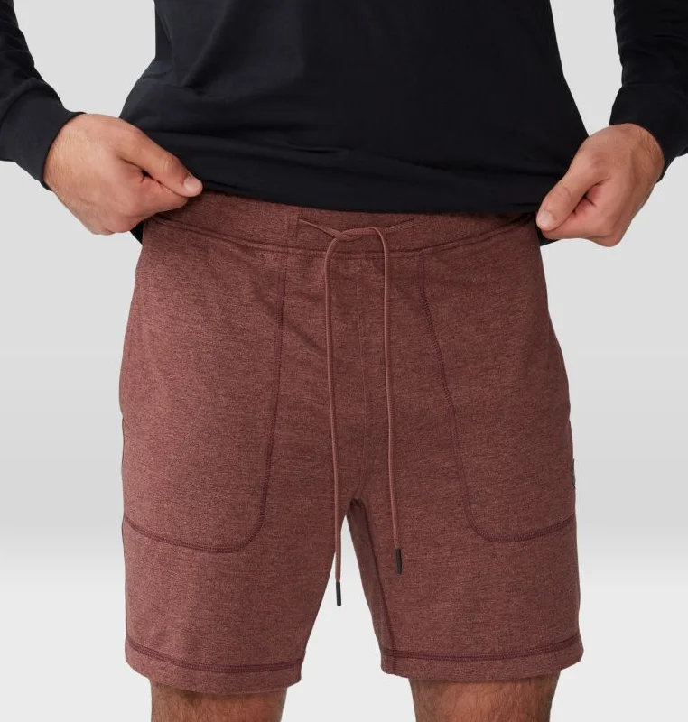 Men's fashion-forward gym shorts-Men's Chillaction Short - Clay Earth Heather