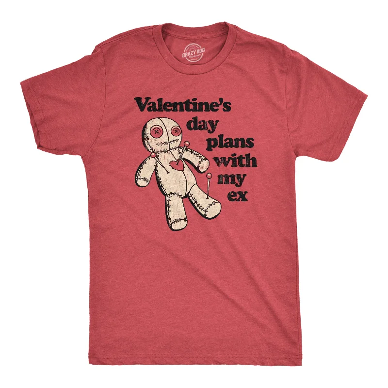 Men's performance-enhancing t-shirt-Valentines Day Plans With My Ex Men's T Shirt