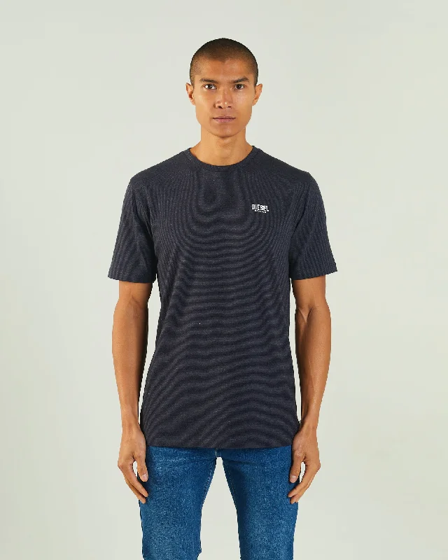 Men's high-neck t-shirt-Roger Tee Space Navy