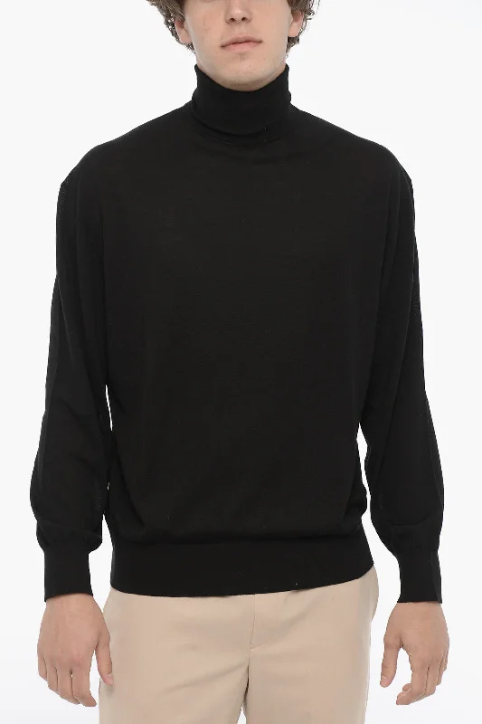 Men's hooded sweater-Neil Barrett Turtle-neck Wool Sweater