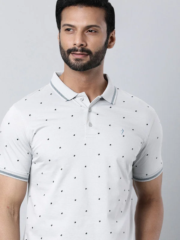 Men's gym-ready office wear polo shirt-Men Printed Polo T-Shirt