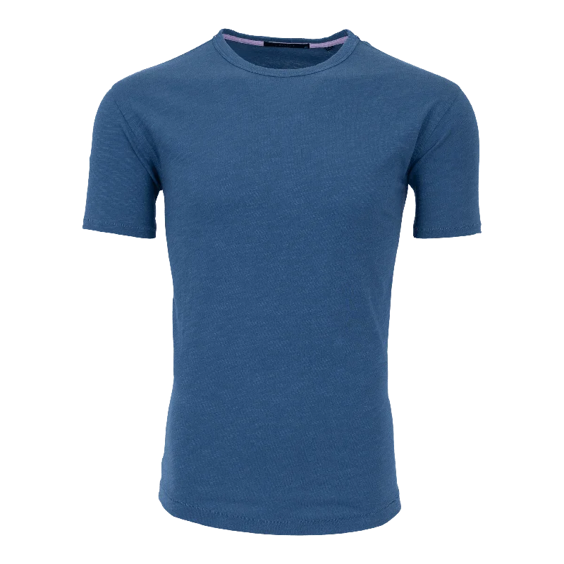 Men's everyday wear t-shirt-Alpha Slub Tee (Fjord)