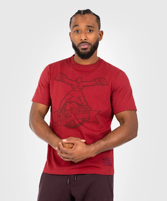 Men's contemporary t-shirt-UFC by Venum Ulti-Man T-Shirt - Burgundy