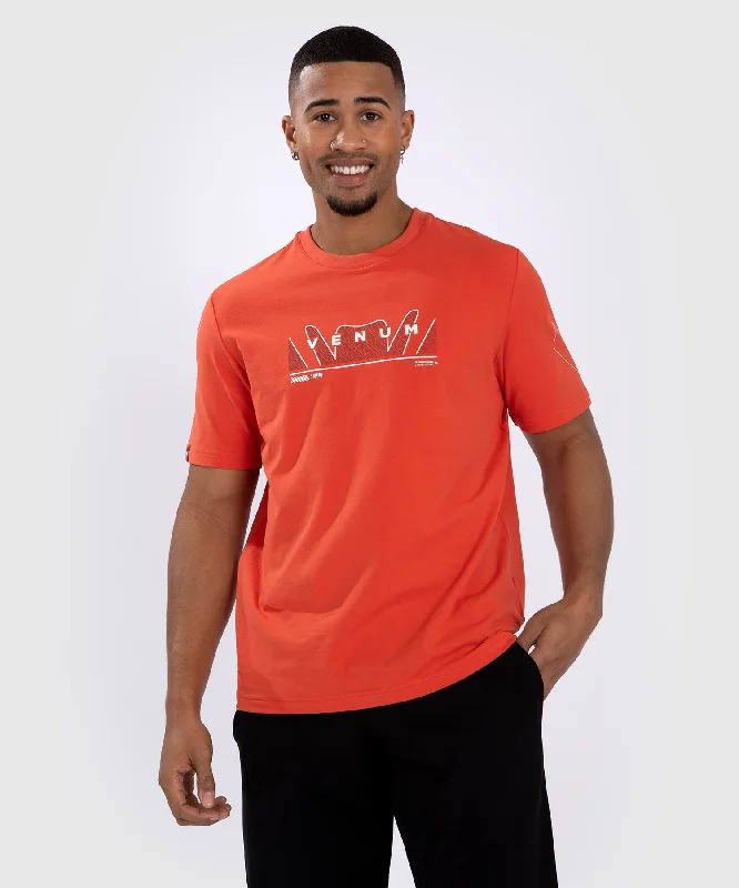 Men's travel-friendly t-shirt-Venum Snake Print T-Shirt - Fluo Orange