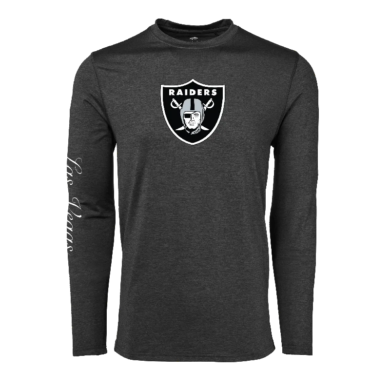 Men's smart technology t-shirt-Las Vegas Raiders Guide Long Sleeve Tee