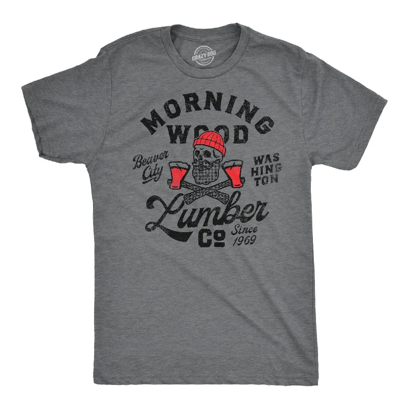 Men's ultra-breathable t-shirt-Morning Wood Lumber Co Men's T Shirt