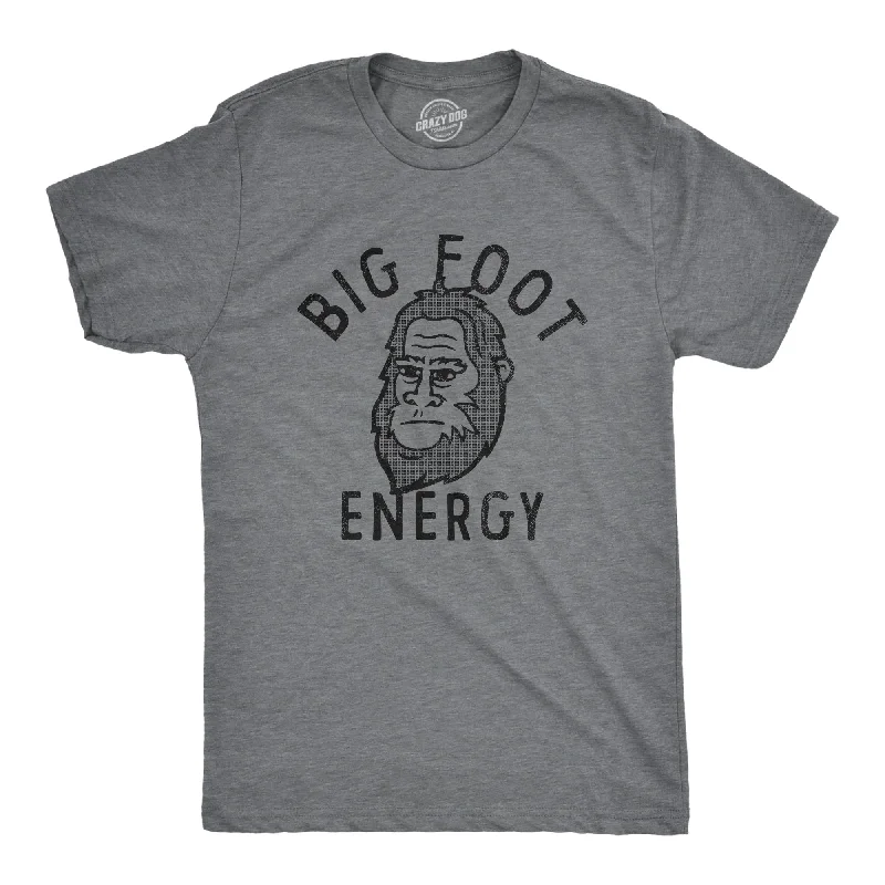 Men's street smart t-shirt-Big Foot Energy Men's T Shirt