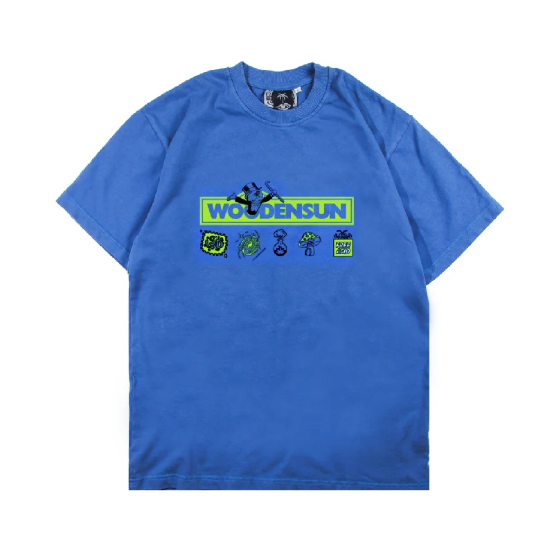 Men's quick-wicking t-shirt-World of Fantasy T-shirt - Grey Blue