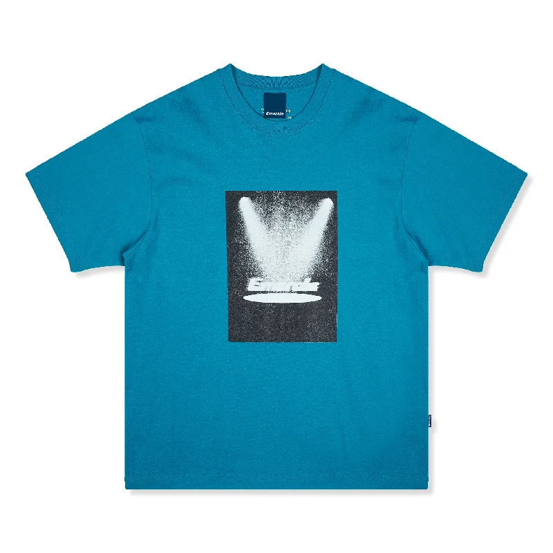 Men's weather-resistant t-shirt-Cults - Turquoise