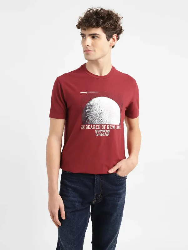 Men's quick-wicking t-shirt-Men's Graphic Slim Fit T-shirt