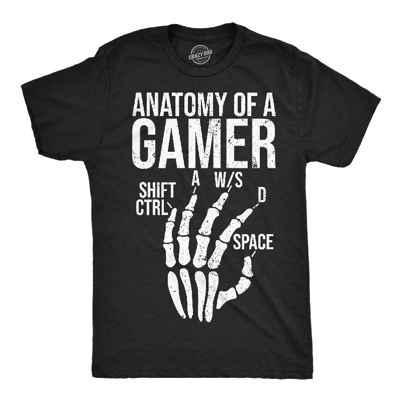 Men's moisture-managing t-shirt-Anatomy Of A Gamer Men's T Shirt