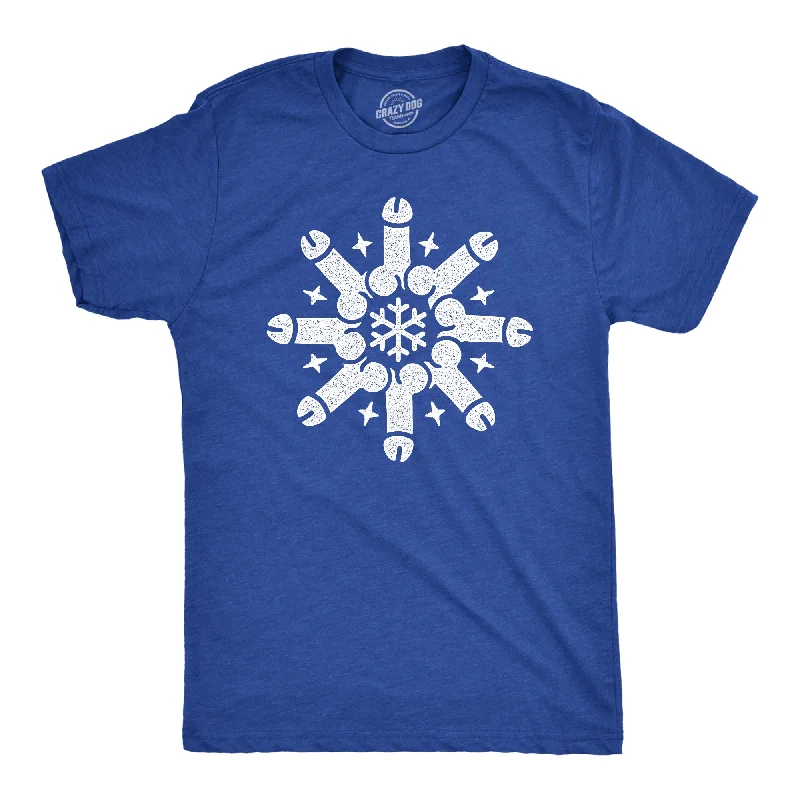 Men's street smart t-shirt-Snowflake Dicks Men's T Shirt