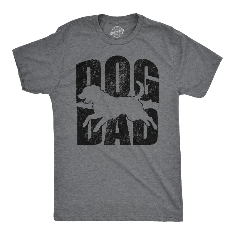 Men's travel-friendly t-shirt-Dog Dad Men's T Shirt