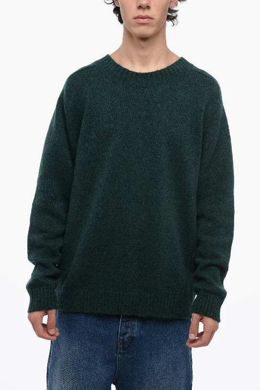 Men's soccer sweater-Original Vintage Style Soft Fabric LINUS Crew-neck Sweater