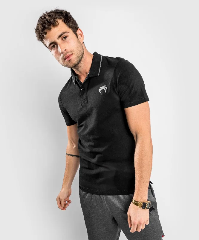 Men's performance gym wear polo shirt-Venum Contender Evo Polo - Black