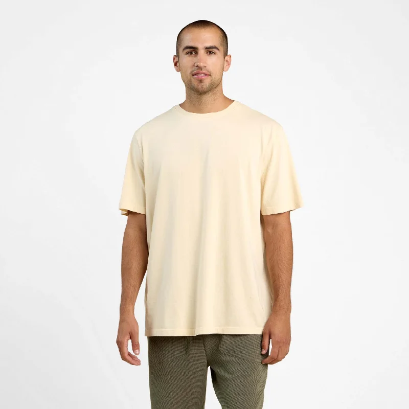 Men's anti-odor t-shirt-Boxy Tee | Bone