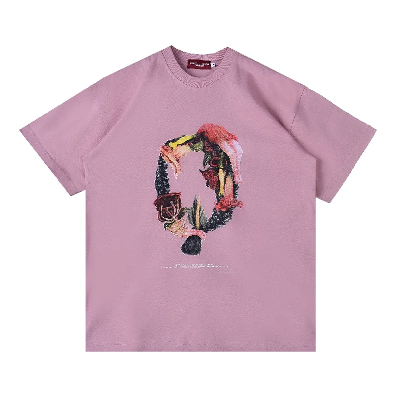 Men's contemporary t-shirt-Yossefa T-shirt - Dusty Pink