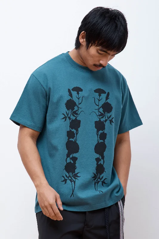 Men's tailored fit t-shirt-"White Foliage" Standard Tee Blue