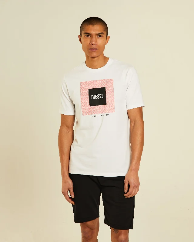 Men's tailored fit t-shirt-Idris Tee Optic White