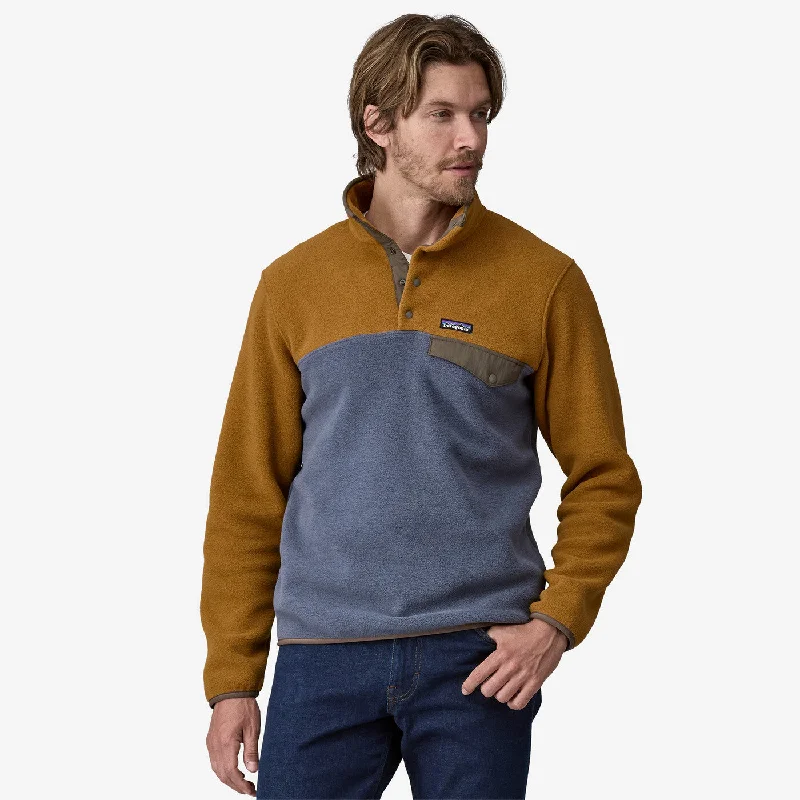 Men's fall sweatshirt-Men's Lightweight Synchilla Snap-T Fleece Pullover - Shelter Brown